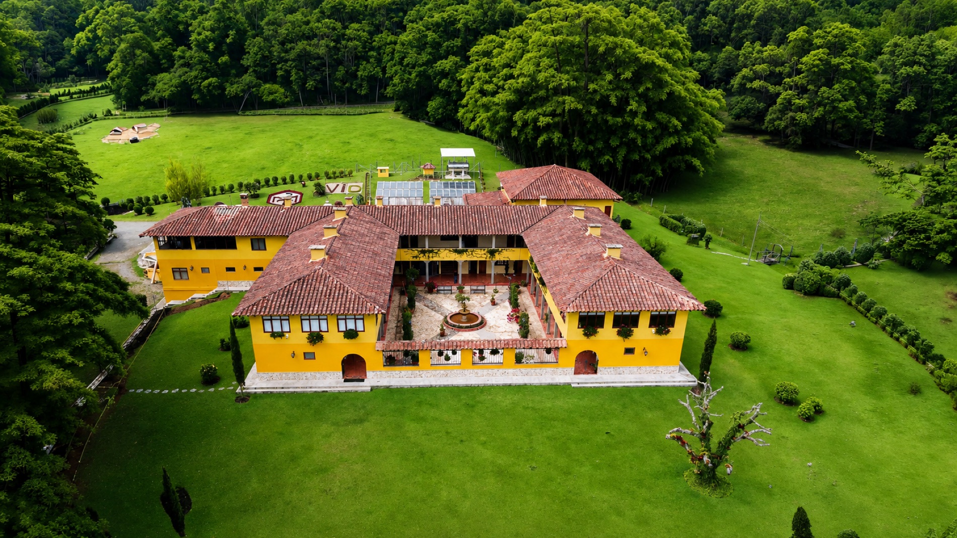 Vista a&eacute;rea del Centro de Eventos VID, Rionegro